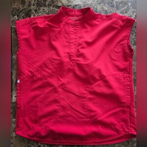 Limited Edition Rafaela Scrub Top Wining Red Xxs